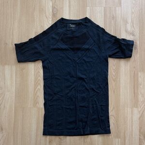 Athleta Dark Knit Short Sleeve Top